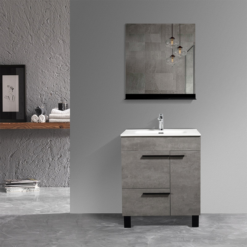 Orren Ellis Duclair 28 inch Single Modern Wood Bathroom Vanity ...